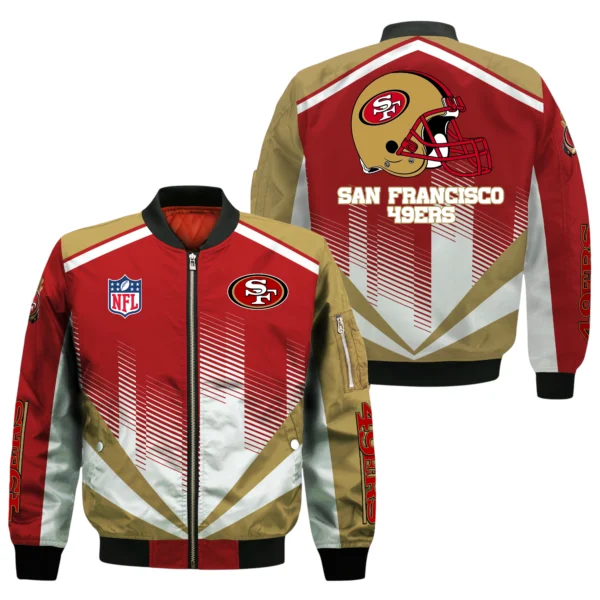 San Francisco 49ers Bomber Jacket All Over Prints Custom Name