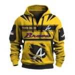 Atlanta Braves 3D Half Zip Hoodie Custom Your Name
