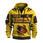 Baltimore Orioles 3D Half Zip Hoodie Custom Your Name