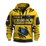 Kansas City Royals 3D Half Zip Hoodie Custom Your Name