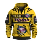 Minnesota Twins 3D Half Zip Hoodie Custom Your Name
