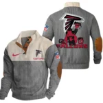 Atlanta Falcons Knitted Ribbed Corduroy Sweatshirt Pullover Sweater Custom Name