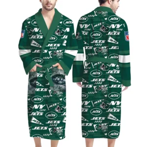 New York Jets Unisex 3D Bathrobe