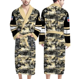 New Orleans Saints Unisex 3D Bathrobe