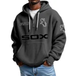 Chicago White Sox Quarter-Zip Waffle Knit Hoodie New 2026