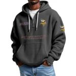 Minnesota Vikings Quarter-Zip Waffle Knit Hoodie