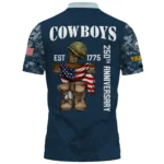 Dallas Cowboys x US Navy 250th Anniversary 3D Polo Shirt Custom Your Name
