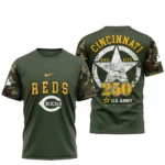 Cincinnati Reds x U.S. Army 250th Birthday 3D T-Shirt