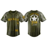 Colorado Rockies x US Army 250th Birthday 3D Baseball Jersey Limited 2026 Custom Name & Number