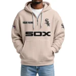 Chicago White Sox Quarter-Zip Waffle Knit Hoodie New 2026 Custom Your Name