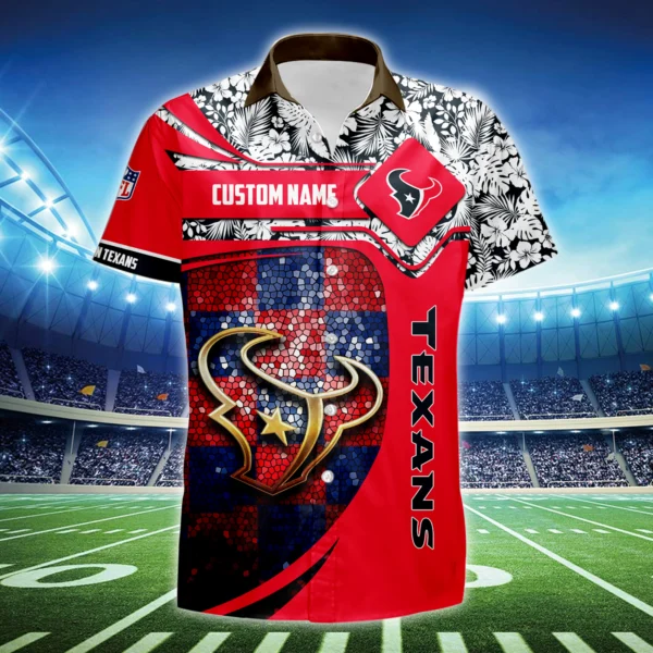 Houston Texans 3D Hawaiian Shirt 2026 Limited Custom Name