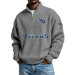 Tennessee Titans Waffle Knit Quarter-Zip Long Sleeve Shirt