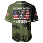 Baltimore Ravens x USMC Veteran 3D Baseball Jersey Limited 2026 Custom Your Name