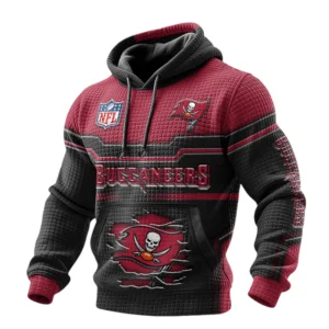 Tampa Bay Buccaneers Waffle Pullover Hoodie 3D