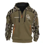 Colorado Rockies Half Zip Hoodie Customize Your Name