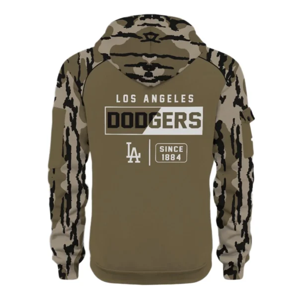 Los Angeles Dodgers Half Zip Hoodie Customize Your Name