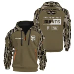 San Francisco Giants Half Zip Hoodie Customize Your Name