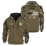 Dallas Cowboys Half Zip Hoodie Customize Your Name