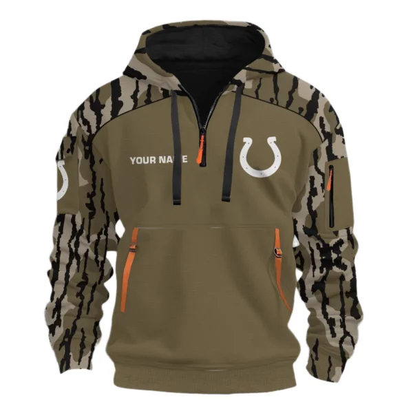 Indianapolis Colts Half Zip Hoodie Customize Your Name
