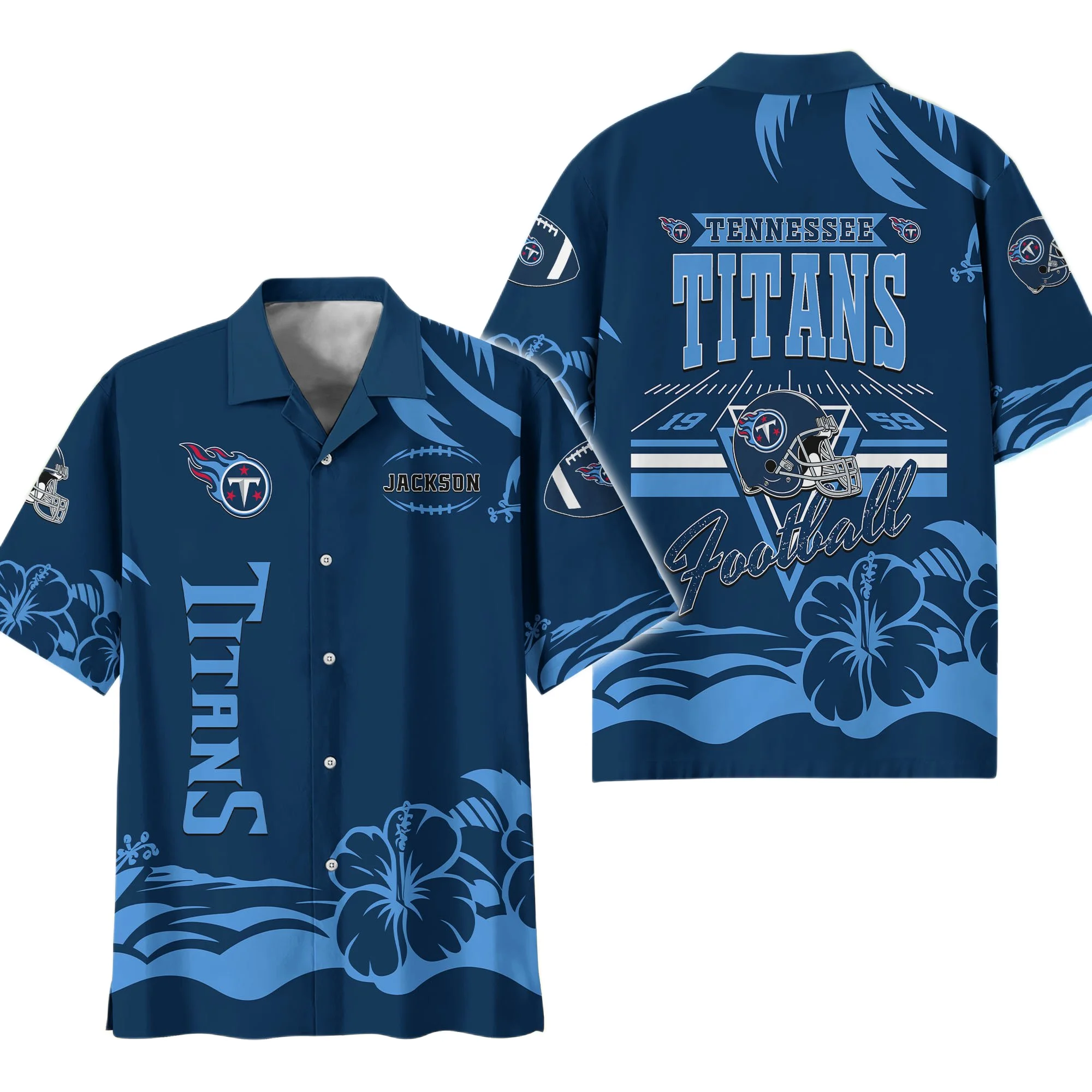 Tennessee Titans Hawaiian Shirt 2026 Limited Custom Name - MyTown Channels