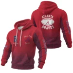 Atlanta Braves Waffle Pullover Hoodie Custom Your Name