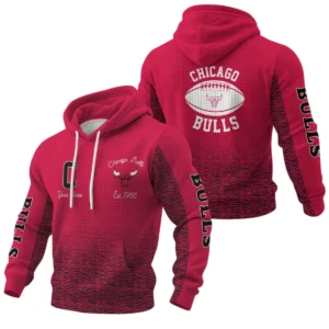 Chicago Bulls Waffle Pullover Hoodie Custom Your Name