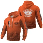 Oklahoma State Cowboys Waffle Pullover Hoodie Custom Your Name