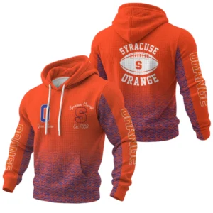 Syracuse Orange Waffle Pullover Hoodie Custom Your Name