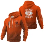 Chicago Bears Waffle Pullover Hoodie Custom Your Name
