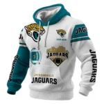 Jacksonville Jaguars Waffle Pullover Hoodie Customize Your Name
