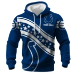 Indianapolis Colts Waffle Pullover Hoodie Personalize Your Name