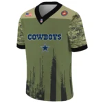 Dallas Cowboys x US Marine Corps 250th Anniversary V-Neck Short Sleeve Jersey 3D Limited 2026 Custom Your Name