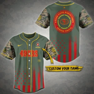 San Francisco 49ers Baseball Jersey 2026 New Limited Customize Your Name