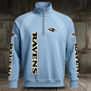 Baltimore Ravens Half Zip Hoodie Stand Collar New 2026 Limited