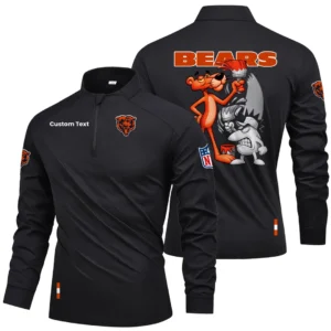 Chicago Bears Quarter Zip Long Sleeve Shirt 2026 Limited Personalize Name