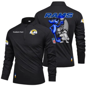 Los Angeles Rams Quarter Zip Long Sleeve Shirt 2026 Limited Personalize Name