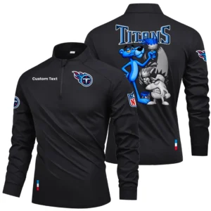 Tennessee Titans Quarter Zip Long Sleeve Shirt 2026 Limited Personalize Name