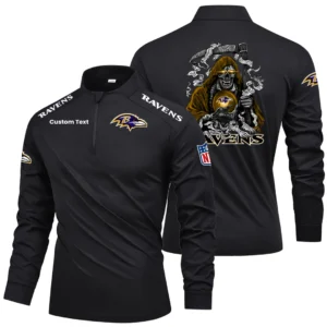 Baltimore Ravens Quarter Zip Long Sleeve New 2026 Limited Personalize Name