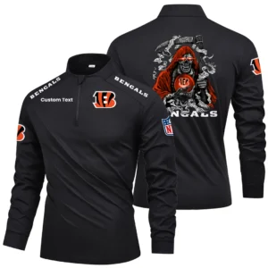 Cincinnati Bengals Quarter Zip Long Sleeve New 2026 Limited Personalize Name