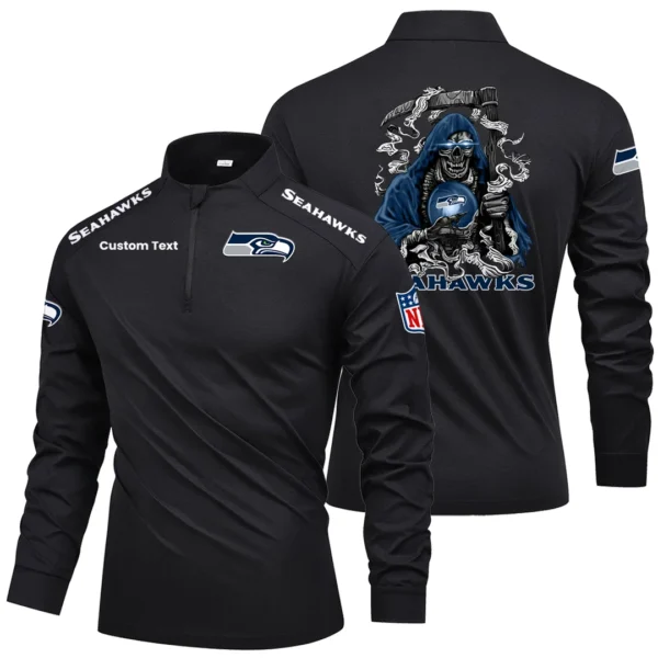 Seattle Seahawks Quarter Zip Long Sleeve New 2026 Limited Personalize Name