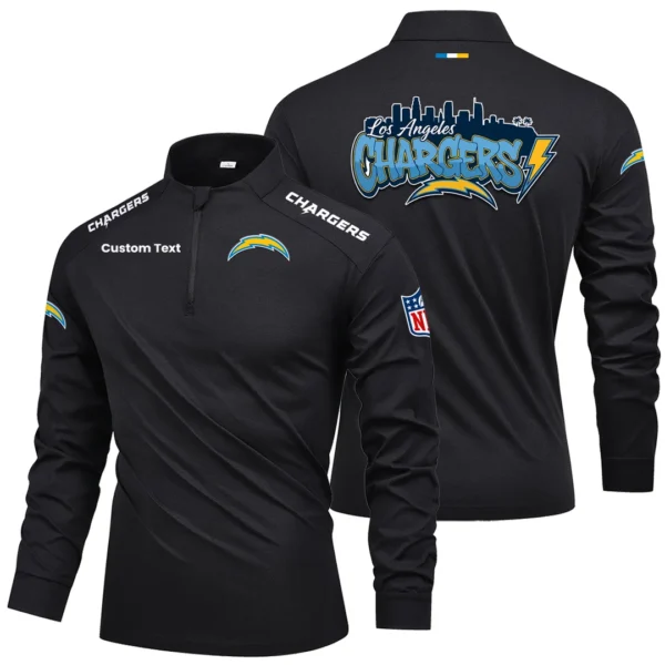 Los Angeles Chargers Quarter Zip Long Sleeve 2026 Limited Graffiti Style For Fans Personalize Name