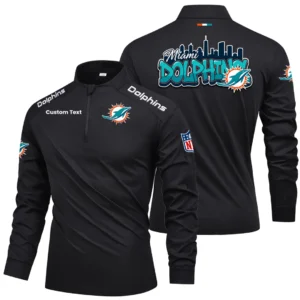 Miami Dolphins Quarter Zip Long Sleeve 2026 Limited Graffiti Style For Fans Personalize Name
