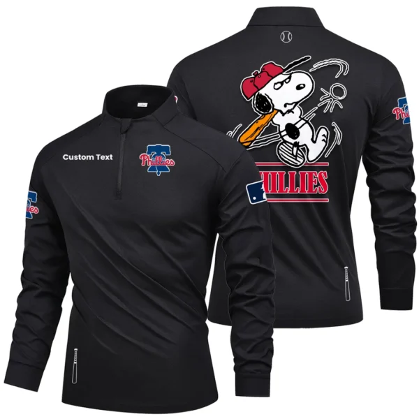 Philadelphia Phillies Quarter Zip Long Sleeve Shirt New 2026 Limited Personalize Name