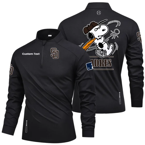 San Diego Padres Quarter Zip Long Sleeve Shirt New 2026 Limited Personalize Name