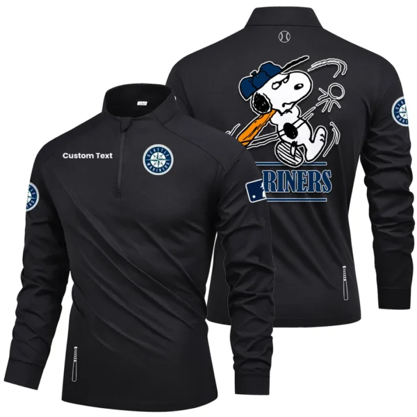 Seattle Mariners Quarter Zip Long Sleeve Shirt New 2026 Limited Personalize Name