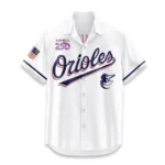 Baltimore Orioles Hawaiian Shirt 2026 Limited Edition America’s 250th Anniversary USA Flag Premium Crinkle Textured