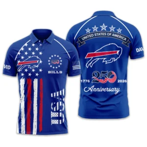 Buffalo Bills Polo Shirt x America’s 250th Anniversary 2026 Limited Customize Name