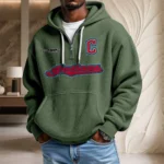 Cleveland Guardians Waffle Knit Hoodie Quarter Zip New 2026 Personalize Name