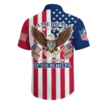 Detroit Lions Hawaiian Shirt 2026 Premium Crinkle Textured x Liberty Eagle Patriotic Limited Edition