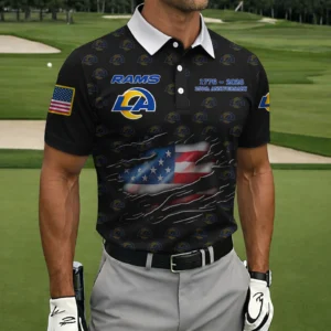 Los Angeles Rams Polo Shirt America’s 250th Anniversary 2026 Limited Personalize Name